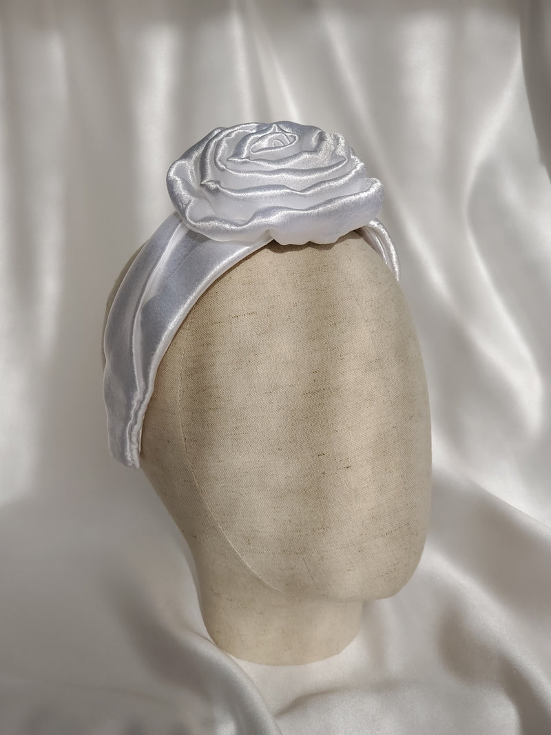 White Rose Headband