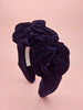 Jewel Blue Rosette Headband