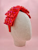 Red Supersized Bow Headband with Rhinestone Embellishments