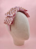 Pink Supersized Bow Headband with Rhinestone Embellishments